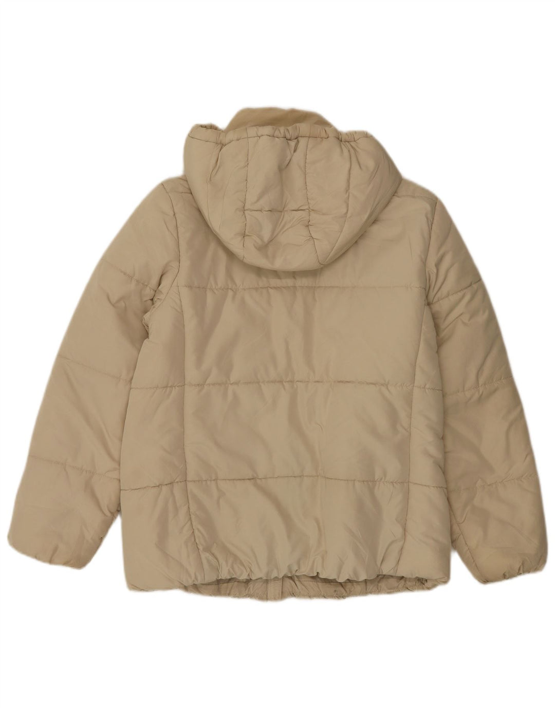 Jaqueta feminina acolchoada com capuz Marks & Spencer UK 12 médio off white