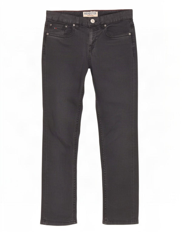 Calça casual slim feminina Tommy Hilfiger W29 L32 algodão cinza