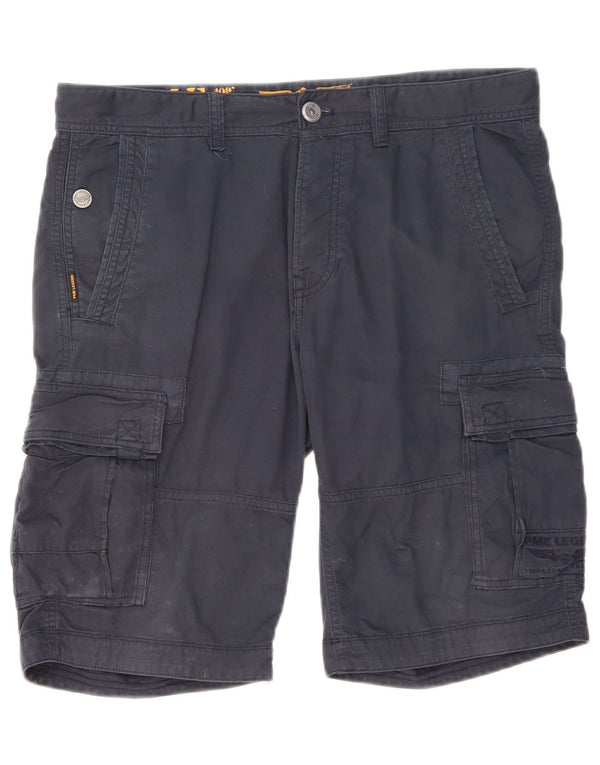 Shorts cargo masculino Pme Legend W34 grande algodão azul marinho