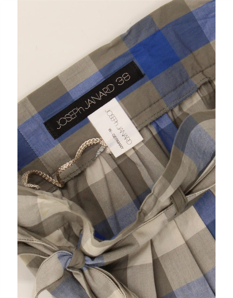JOSEPH JANARD Womens High Waist A-Line Skirt EU 38 Medium W26  Beige Check Vintage Joseph Janard and Second-Hand Joseph Janard from Messina Hembry 