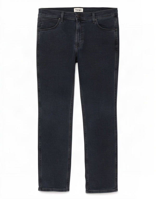 Wrangler Mens Greensboro Straight Jeans W34 L32 Azul Marinho Algodão
