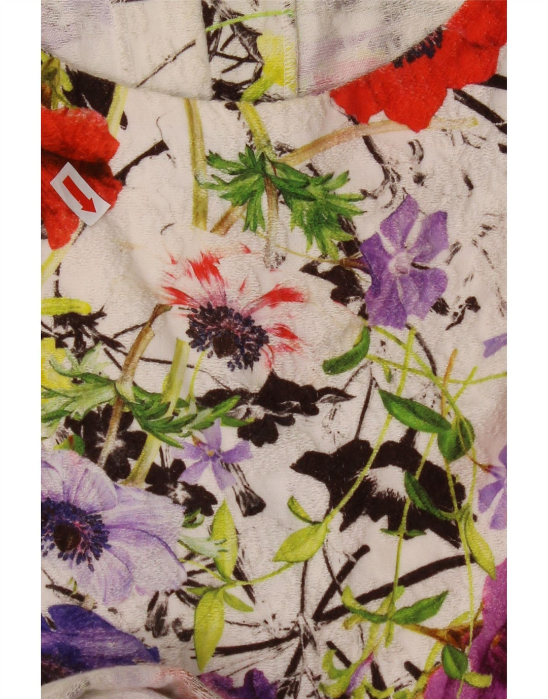 Vestido feminino JUST CAVALLI tamanho 2 pequeno algodão floral branco