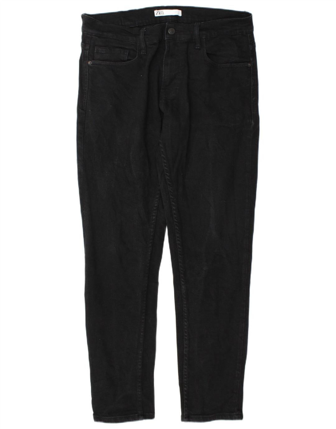 Zara Mens Slim Jeans EU 44 Grande W34 L31 Preto
