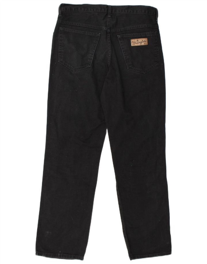 WRANGLER Masculino Ohio Straight Jeans W32 L32 Algodão Preto
