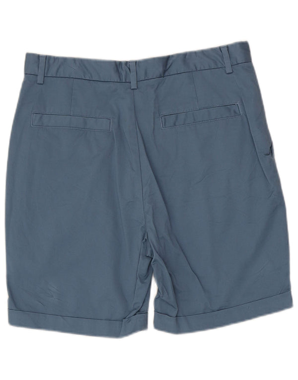 Zara Mens Chino Shorts EU 40 Médio W31 Azul Algodão