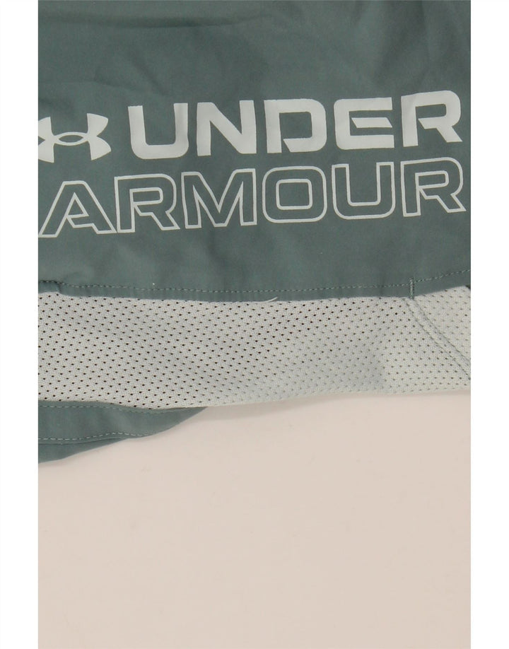 Under Armour Mens Graphic Sport Shorts Médio Verde Colorblock