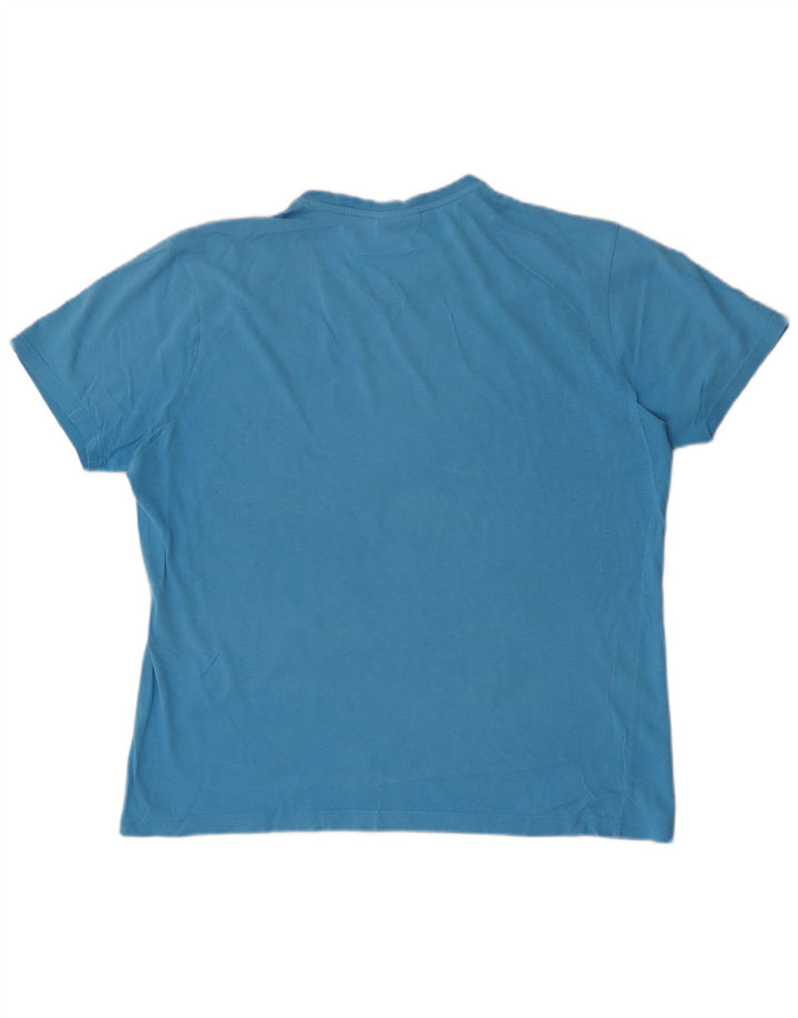 Camiseta gráfica masculina Kappa Top grande azul