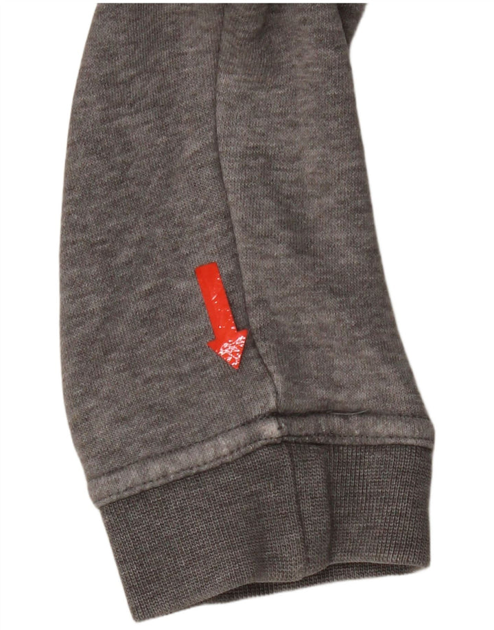 Nike feminino oversized moletom jumper reino unido 10 pequeno cinza algodão