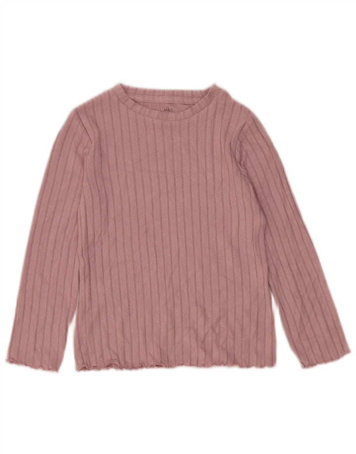 Conjunto de 2 peças Marks & Spencer Girls 5-6 anos viscose rosa