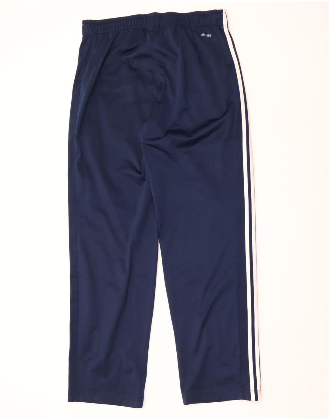 Calça de treino masculina Adidas Climalite grande poliéster azul marinho