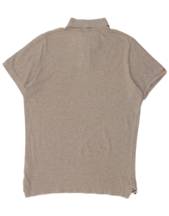 Camisa polo masculina SUPERDRY 2XL algodão cinza