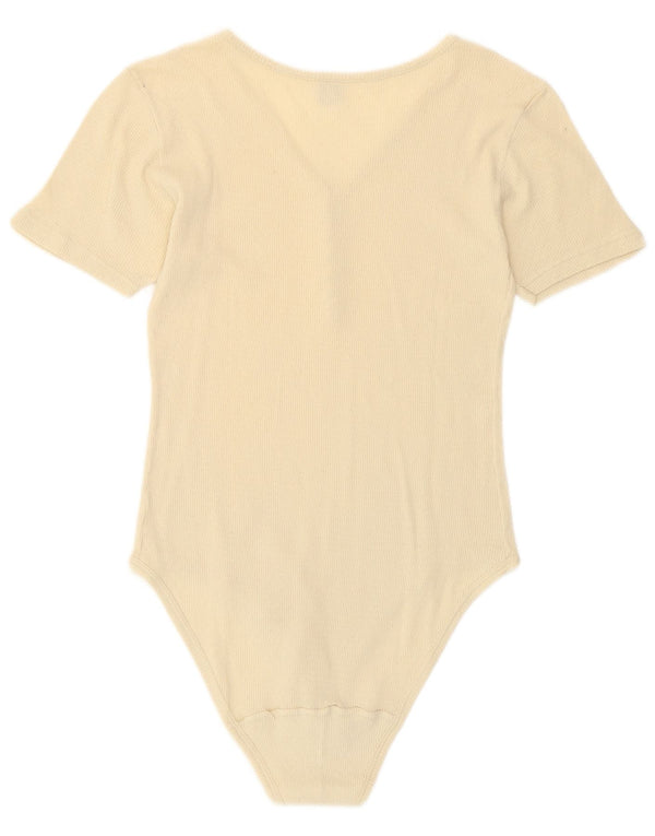 Body feminino vintage UK 8 pequeno off white