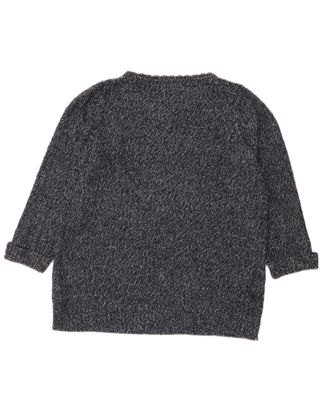 Suéter feminino Marks & Spencer com gola canoa Reino Unido 12 médio azul marinho