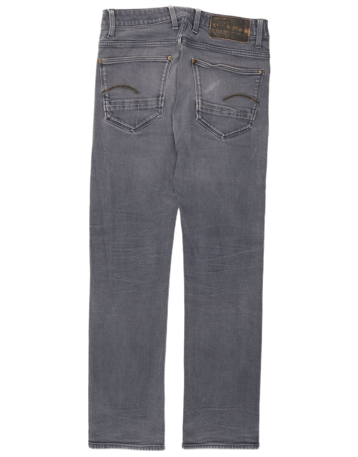 Jeans retos masculinos G-Star W30 L32 algodão cinza
