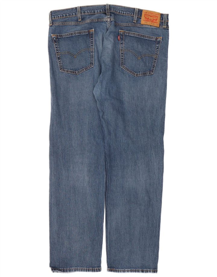 Levi's Masculino 505 Straight Jeans W40 L32 Azul Algodão