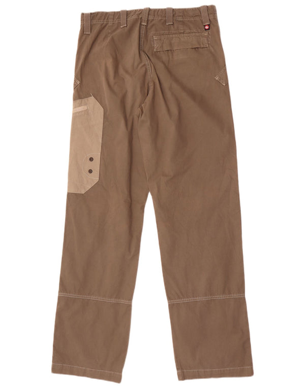 Calça cargo reta masculina Murphy & Nye W34 L36 marrom colorblock algodão