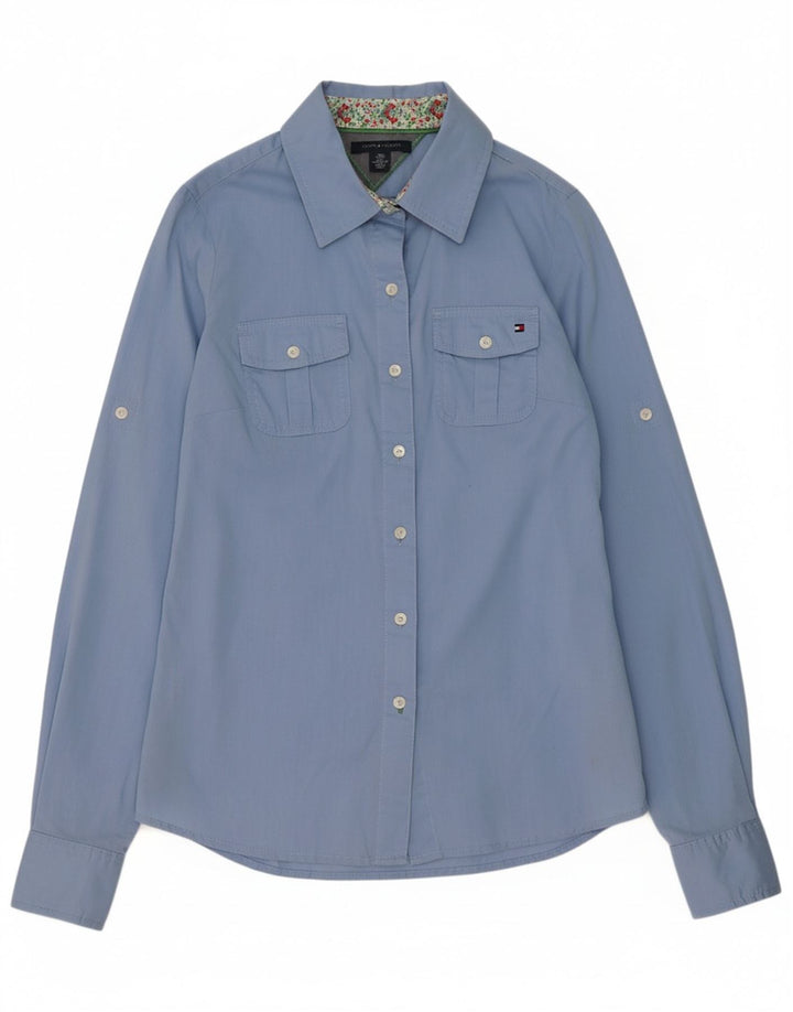 Camisa TOMMY HILFIGER Mulher UK 6 XS Azul Algodão
