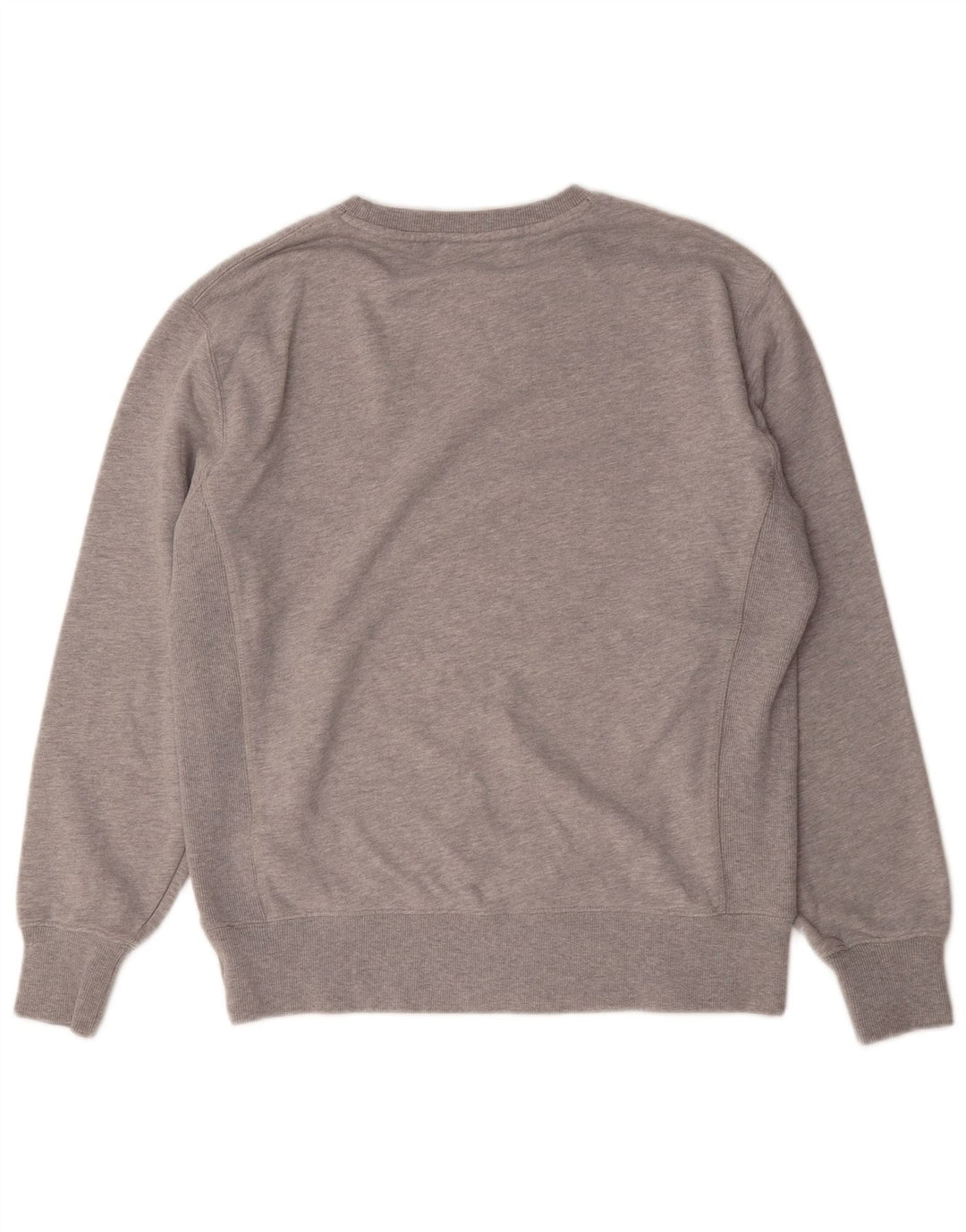 Superdry moletom gráfico masculino jumper médio cinza algodão manchado