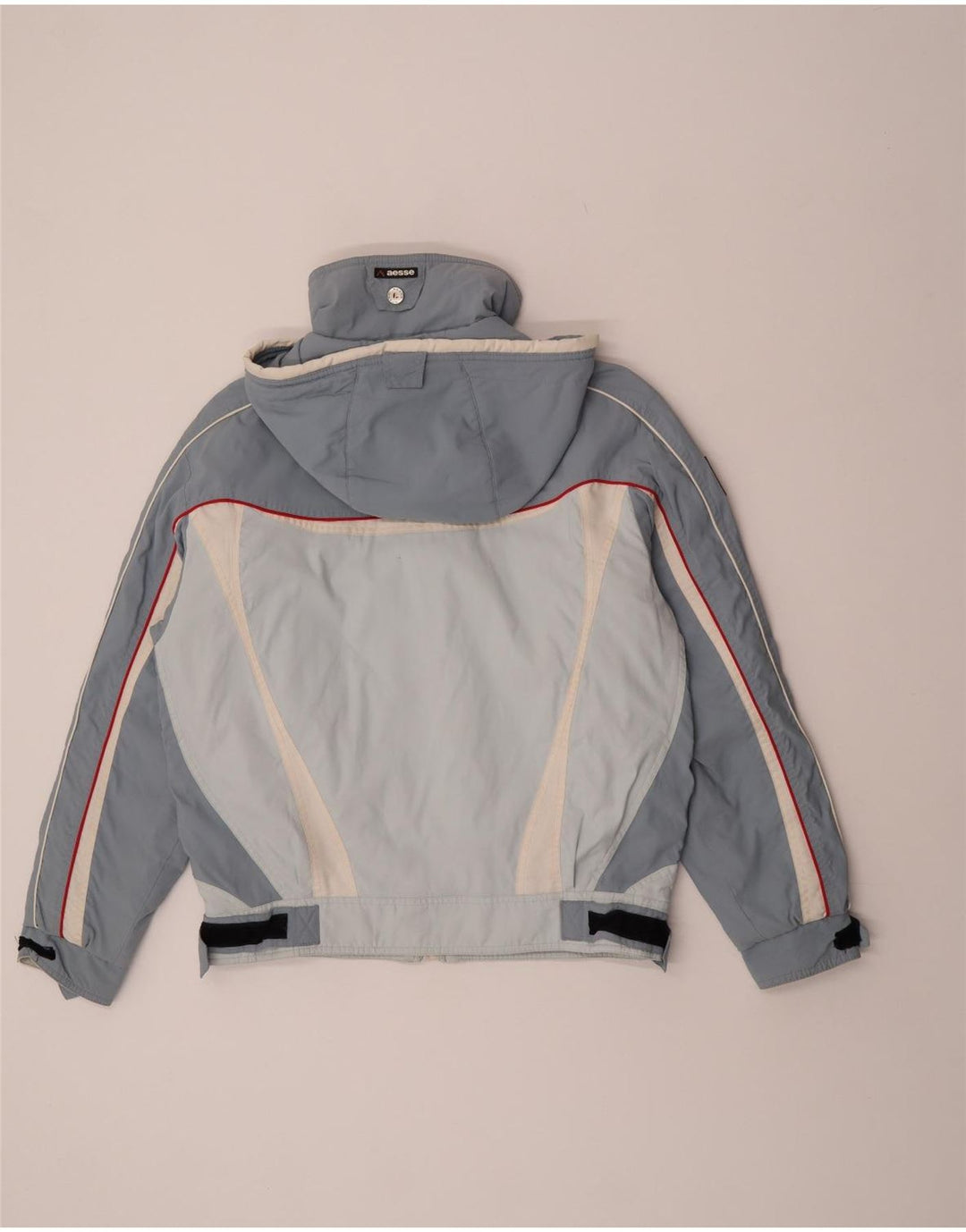Jaqueta de esqui com capuz feminino Aesse IT 48 XL azul Colourblock poliéster