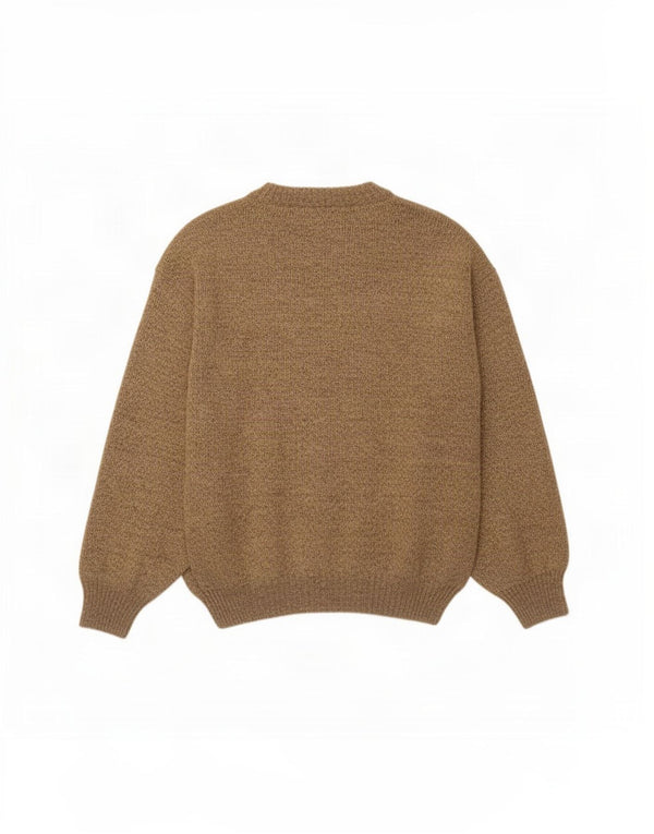 Tris Line Suéter masculino com gola redonda e gola redonda IT 54 XL marrom Fair Isle