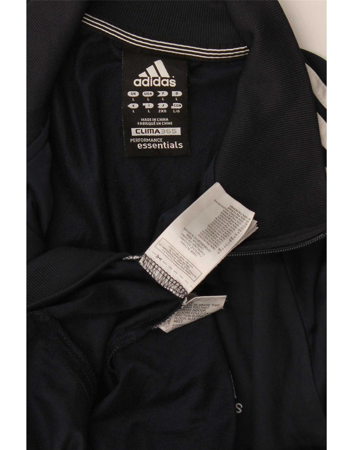 Adidas Mens Clima 365 Tracksuit Top Jacket Grande Poliéster Azul Marinho