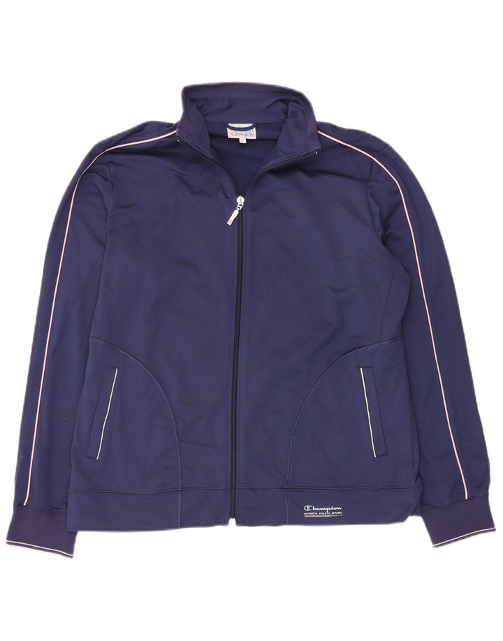 CHAMPION Jaqueta feminina de treino Easy Fit UK 18 XL azul marinho poliéster