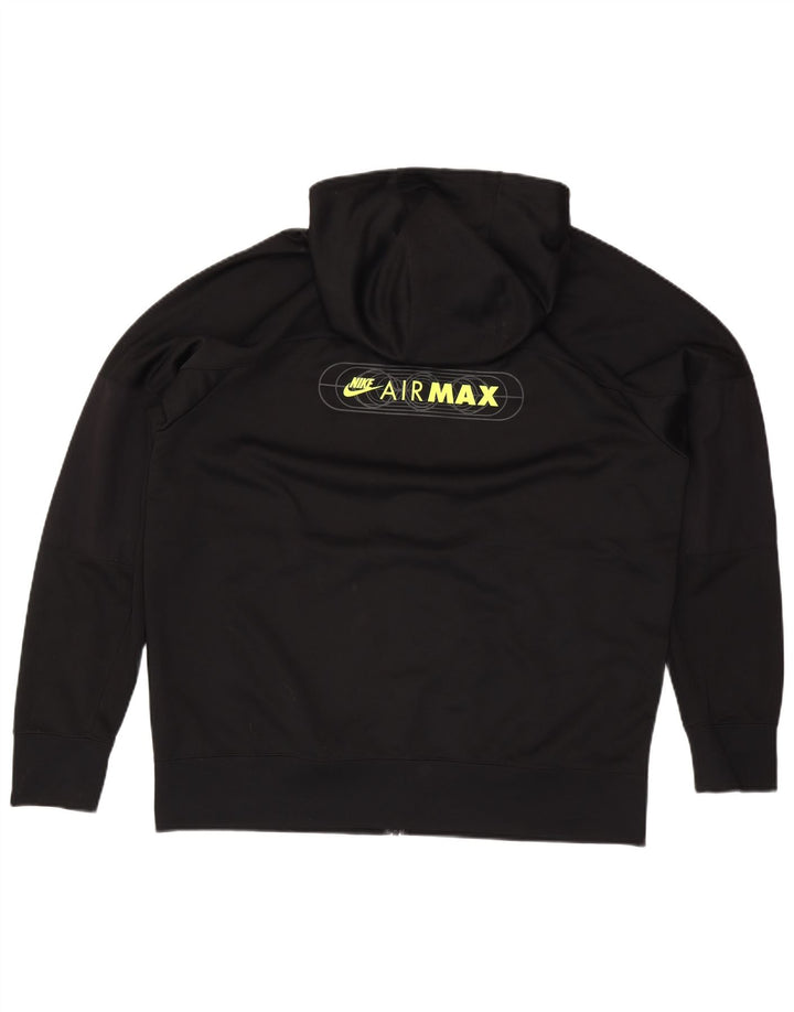 Suéter Nike masculino com capuz e zíper gráfico XL preto poliéster