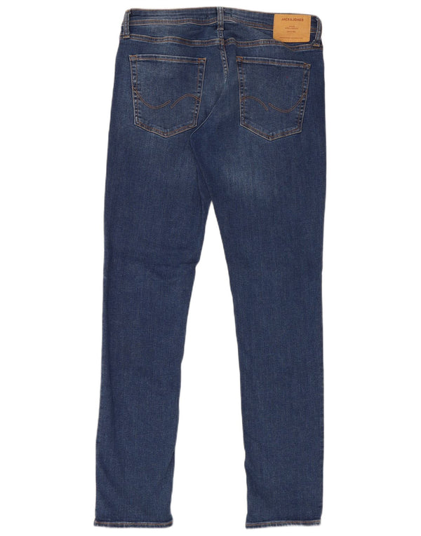 Jeans skinny masculino Jack & Jones cintura baixa W34 L34 algodão azul