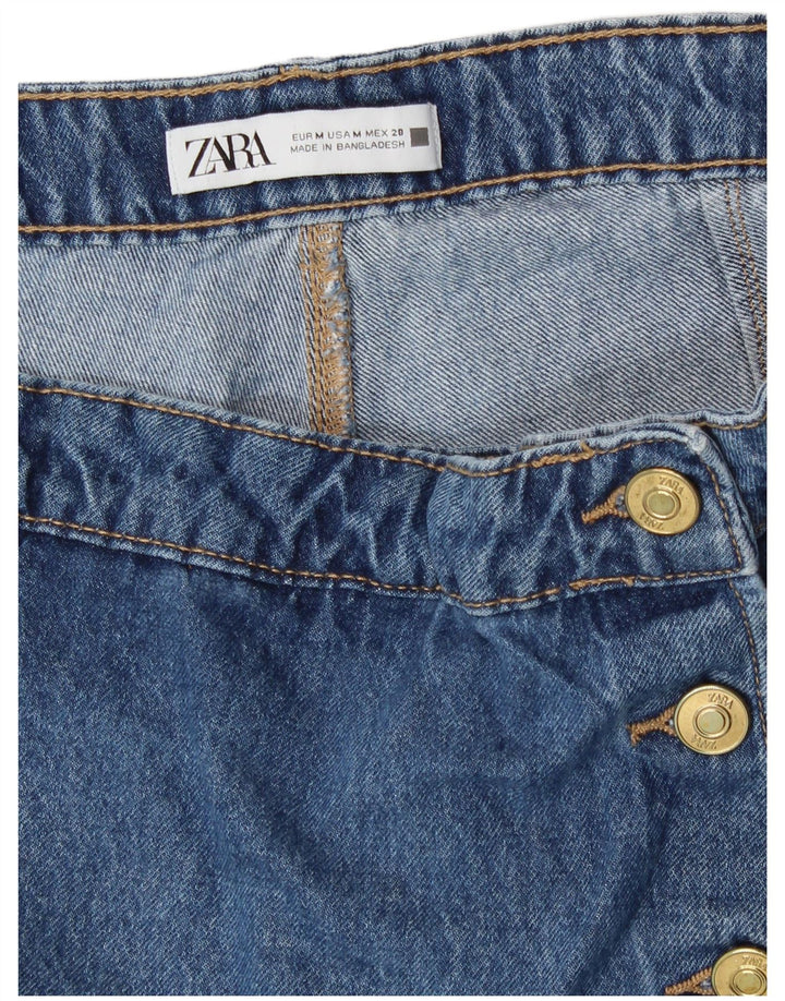 Calça jeans feminina cintura alta Zara médio W28 azul
