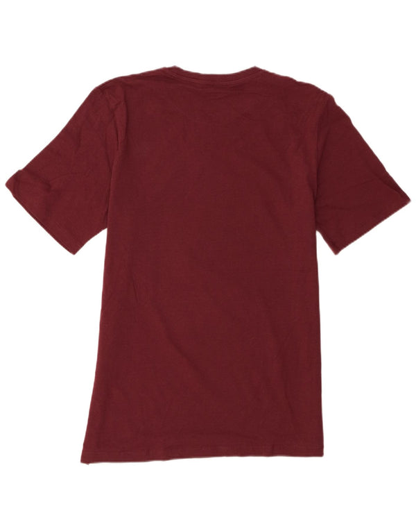 Camiseta gráfica masculina Jack & Jones Top médio algodão Borgonha