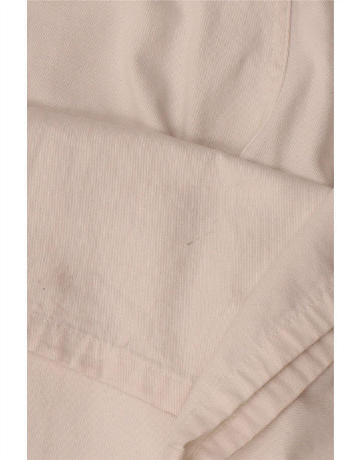 Calça cargo reta feminina Zara EU 42 grande W32 L33 branca