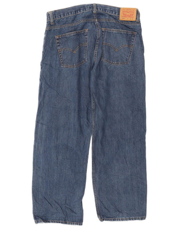 Jeans Levi's Girls 550 Relaxed Fit Straight 13-14 Anos W33 L28 Azul Marinho