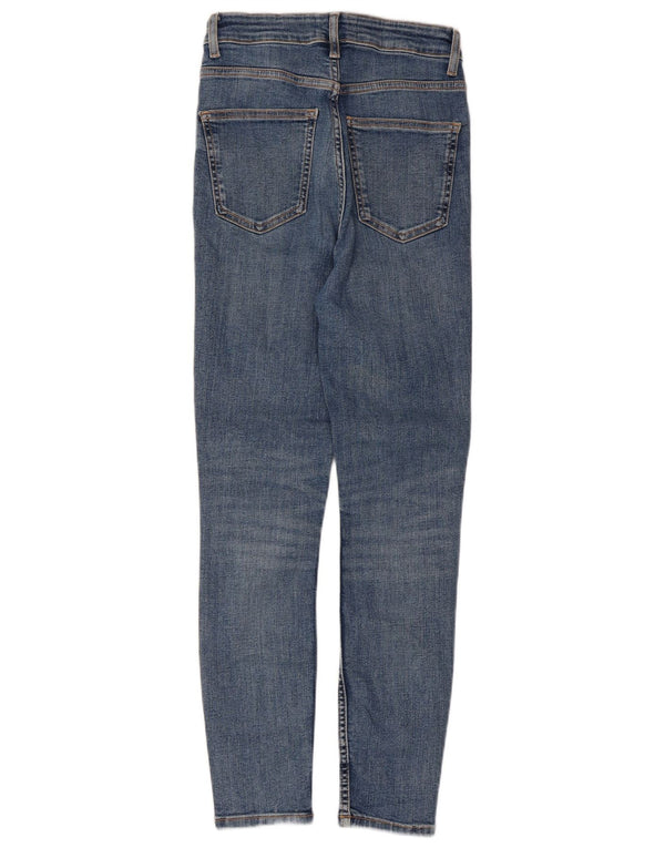Calça jeans skinny feminina Zara EU 36 XS W26 L27 azul algodão