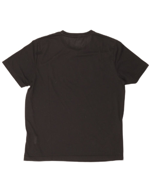 Puma Mens Graphic T-Shirt Top Médio Poliéster Preto