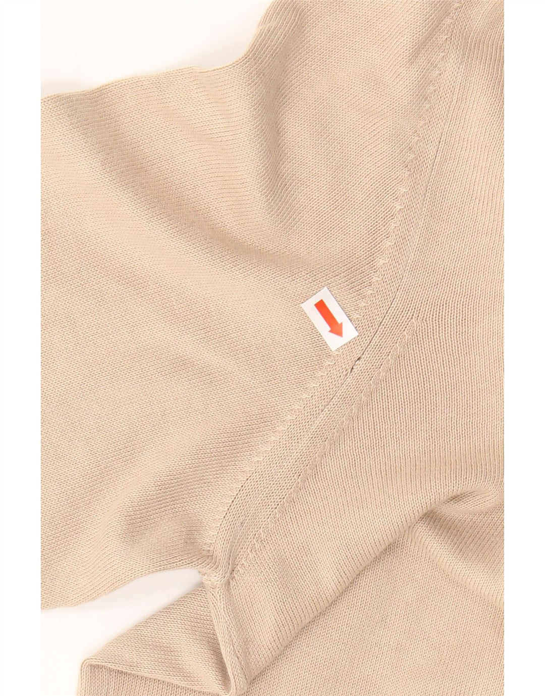 HARMONT & BLAINE Mens V-Neck Jumper Sweater Medium Beige Cotton Vintage Harmont & Blaine and Second-Hand Harmont & Blaine from Messina Hembry 