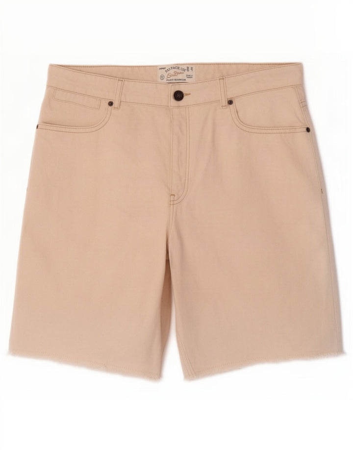 Fat Face Womens Fleet Bermuda Denim Shorts Reino Unido 12 Médio W30 Off White