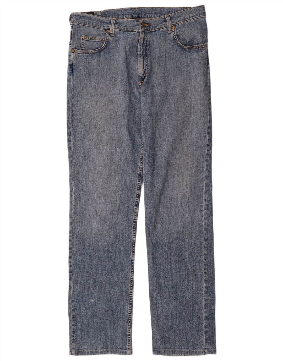 Lee Mens Brooklyn Straight Jeans W36 L36 Azul Algodão