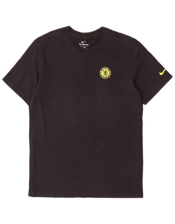 Nike Mens Chelsea FC Camiseta Top Médio Algodão Preto