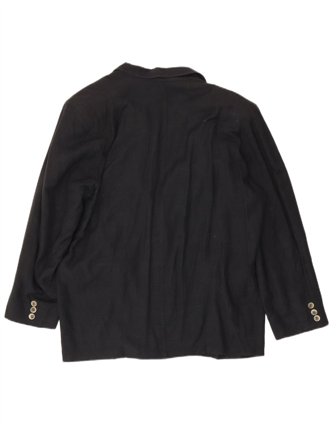 Jaqueta blazer feminina Marella com 1 botão Reino Unido 14 grande viscose preta