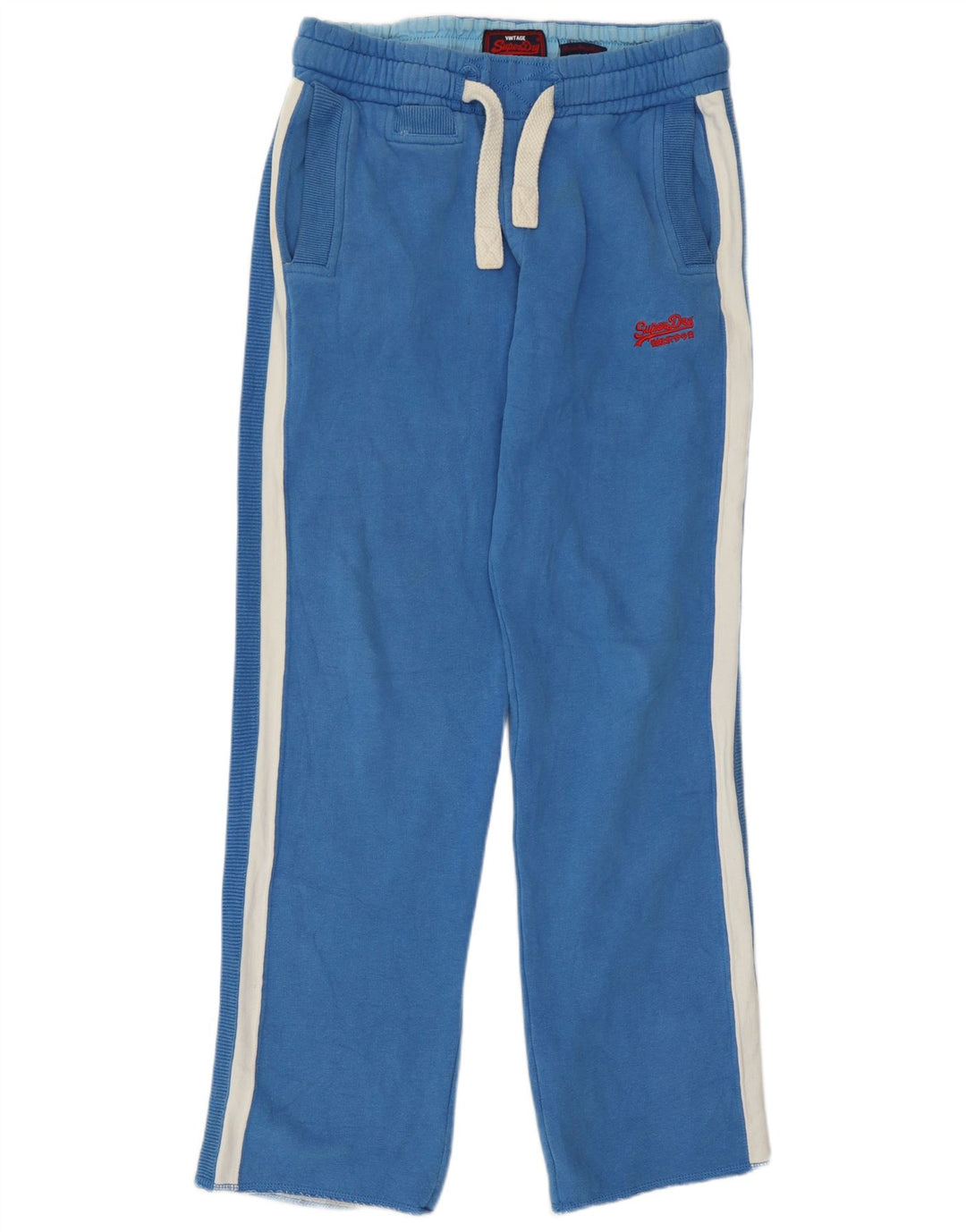 Calça de treino masculina Superdry médio azul colorblock algodão