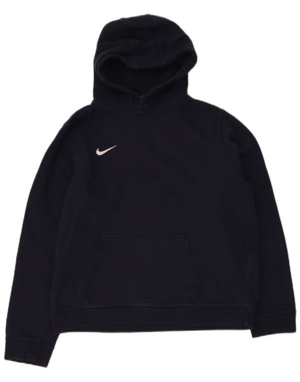 Jumper com capuz Nike Boys 13-14 anos XL azul marinho algodão