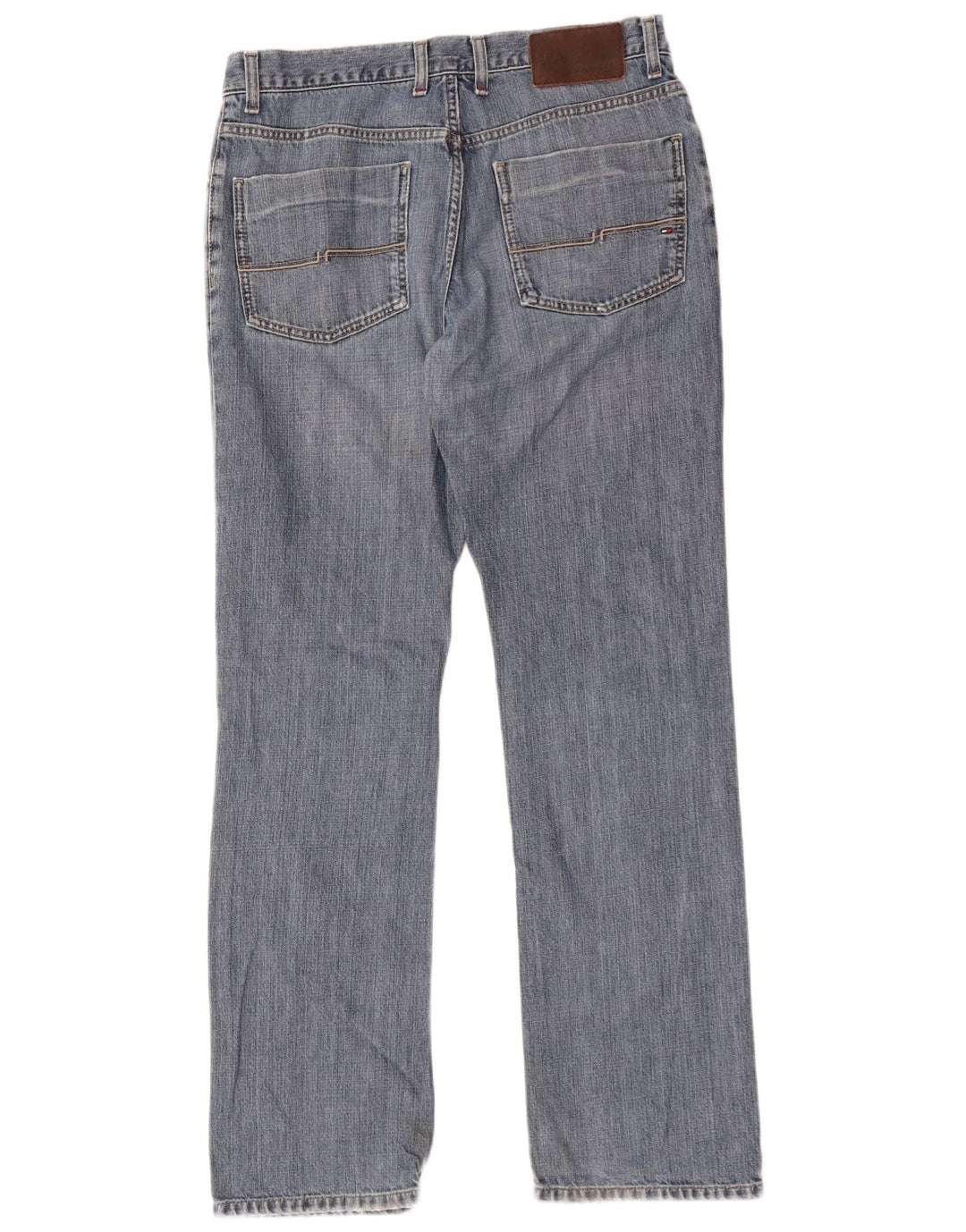 Jeans retos masculinos Tommy Hilfiger W34 L34 algodão azul