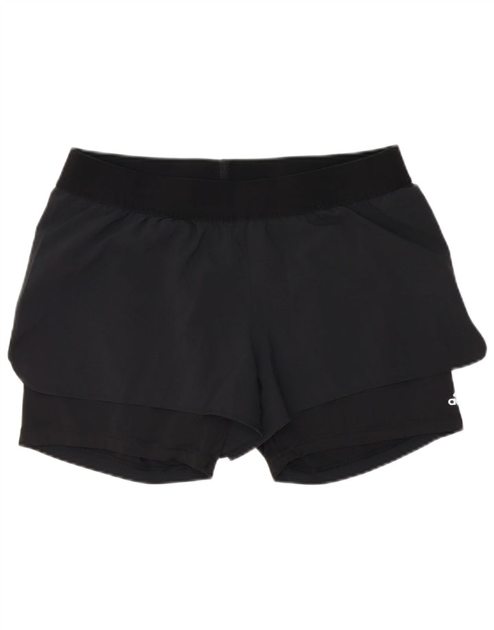 Shorts esportivos femininos Adidas UK 14 grandes pretos