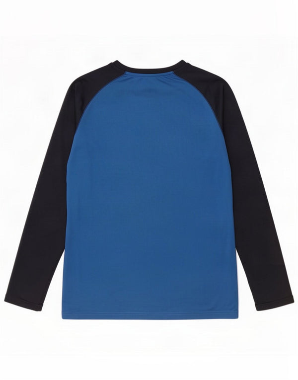Mountain Warehouse Mens IsoCool Top Manga Longa Médio Azul Colourblock