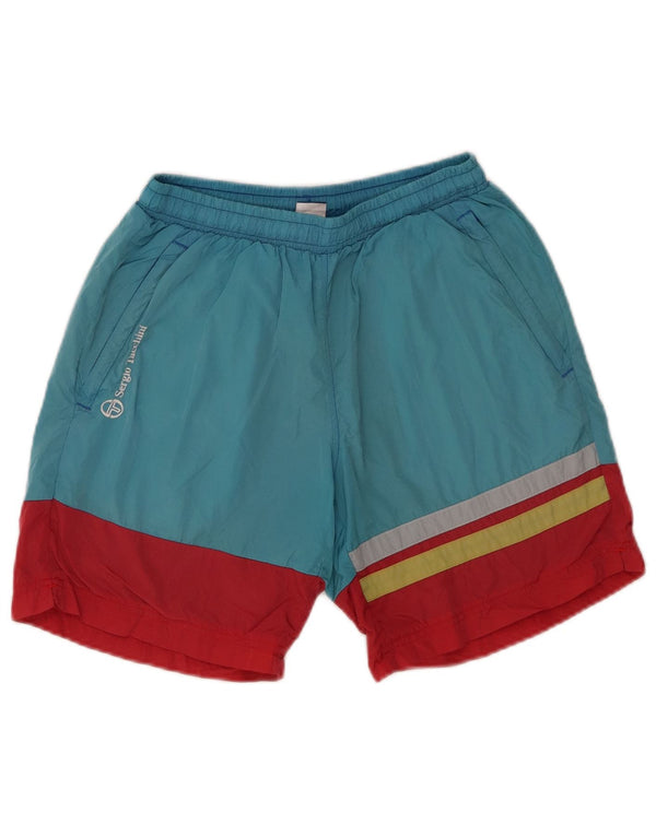 Shorts de natação masculino Sergio Tacchini pequeno turquesa Colourblock poliamida
