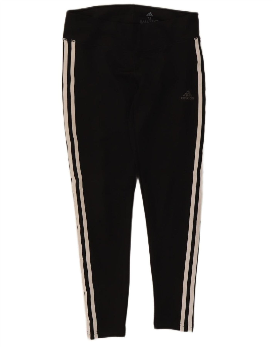 ADIDAS Womens Climalite Leggings UK 12/14 Médio Preto Poliéster