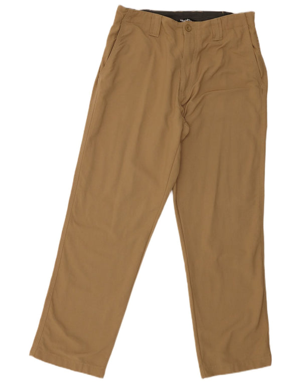 Calça chino reta masculina Rohan W34 L29 poliamida cáqui