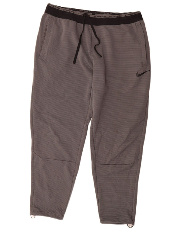 Calça de treino masculina Nike Dri Fit 2XL cinza colorblock poliéster