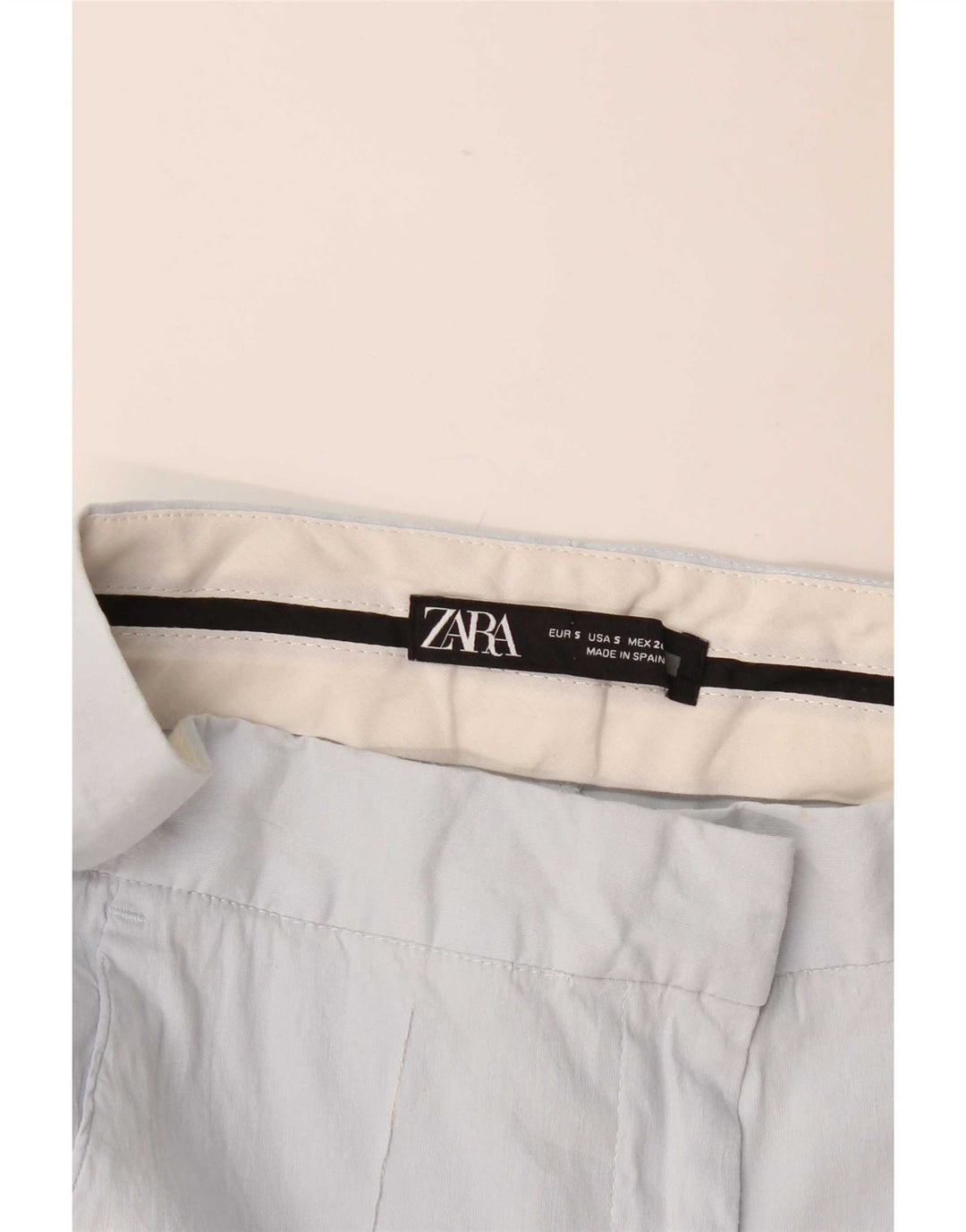 Calça capri feminina Zara pequena W26 L17 azul