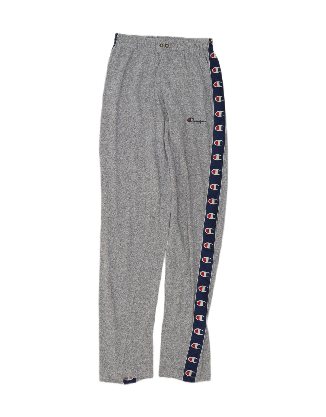 CHAMPION Mens Graphic Tracksuit Trousers Large  Grey Colourblock Cotton Vintage Champion and Second-Hand Champion from Messina Hembry 